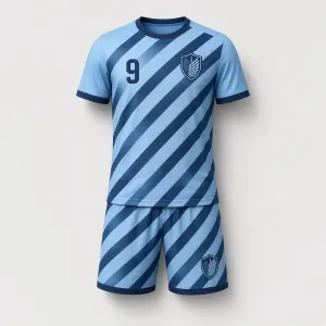 Custom sublimated football kit — jersey and shorts