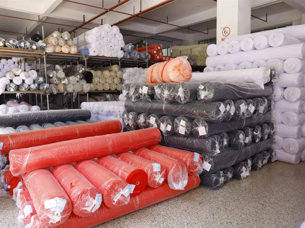 Fabric warehouse in our factory