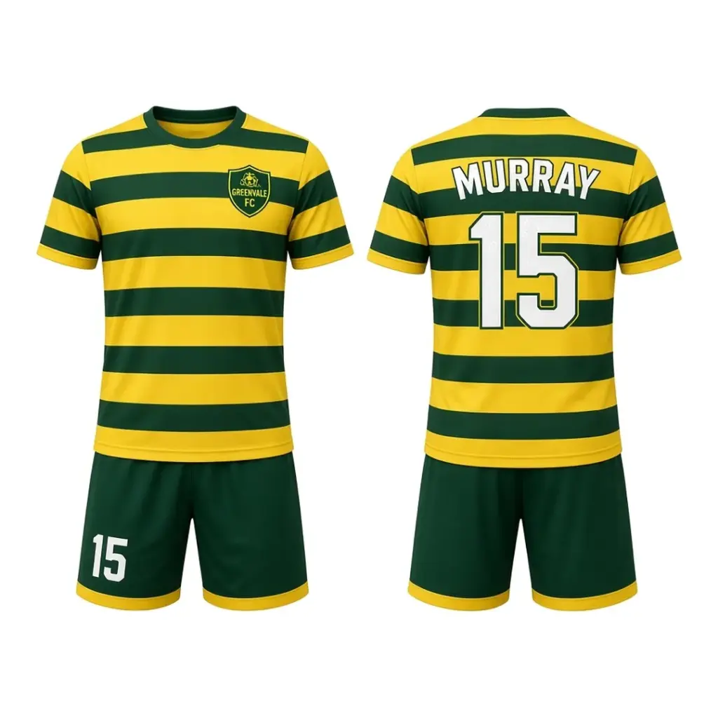 Design example 4 — custom football kit for a fictional club